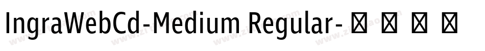 IngraWebCd-Medium Regular字体转换